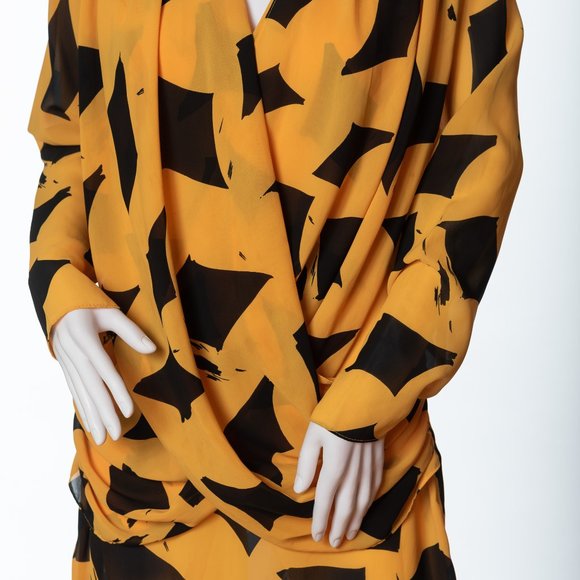 Vintage How Sweet It Is Dress, Yellow and Black Dress - Picture 2 of 8